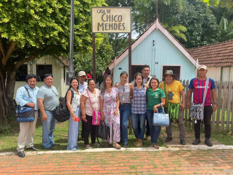 Programação incluiu visitação à casa do ambientalista e líder seringueiro Chico Mendes, em Xapuri (Acre). Foto: Ascom/IMC