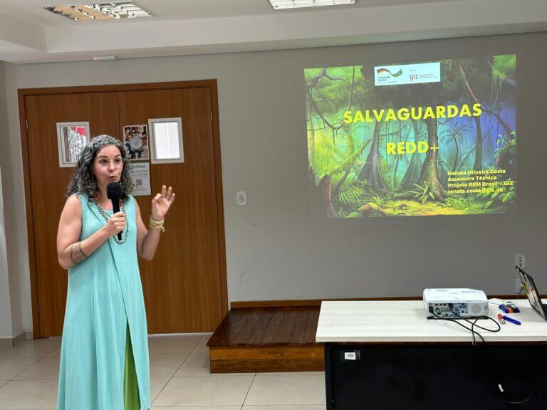 Especialista em Salvaguardas Socioambientais, Renata Costa, da Cooperação Brasil-Alemanha – GIZ. Foto: Ângela Rodrigues/IMC